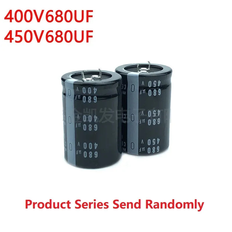 2Pcs/Lot Nichicon 680uF 400V 680uF 450V 400v680uF 450V680uF 30x50/60 35x40/45/50/60 Snap-in PSU Capacitor